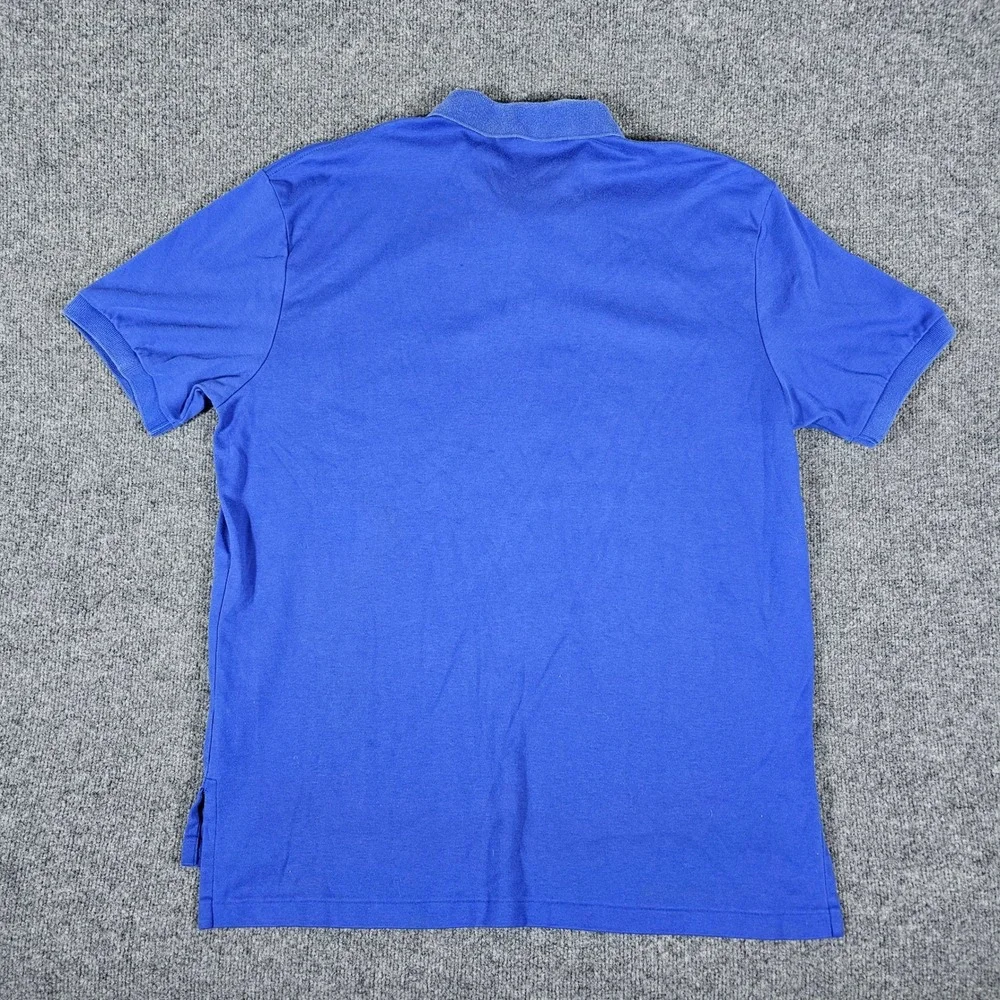 Polo Ralph Lauren Mens Tag XL Blue Short Sleeve Classic Fit Polo Shirt Preppy‎